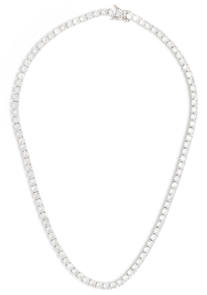 Fallon Grace Crystal-embellished Tennis Necklace - Silver - One Size