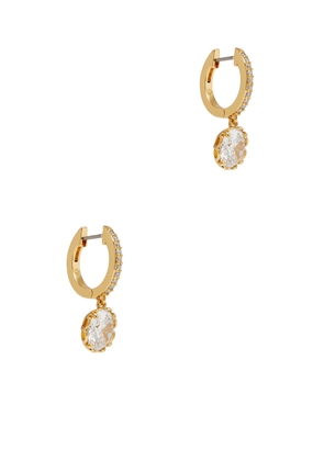 Kate Spade New York That Sparkle Embellished Hoop Earrings - Gold - One Size