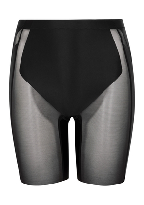 Spanx Shaping Satin Mid-thigh Shorts - Black