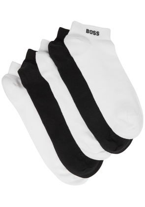 Boss Logo-intarsia Cotton-blend Socks - set of Five - Multicoloured - One Size