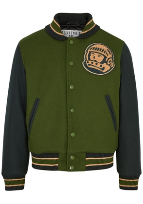 Billionaire Boys Club Astro Head Panelled Felt Varsity Jacket - Green - L