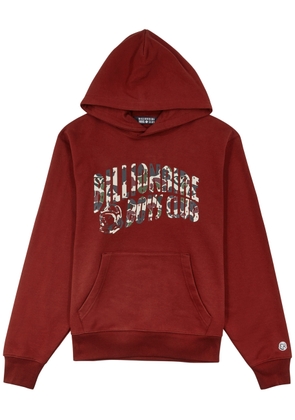 Billionaire Boys Club Duck Camo Arch Logo Hooded Cotton Sweatshirt - Red - L