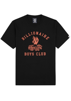 Billionaire Boys Club Campfire Printed Cotton T-shirt - Black