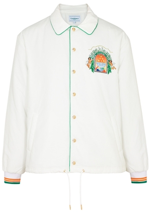 Casablanca Logo-print Shell Jacket - White - M