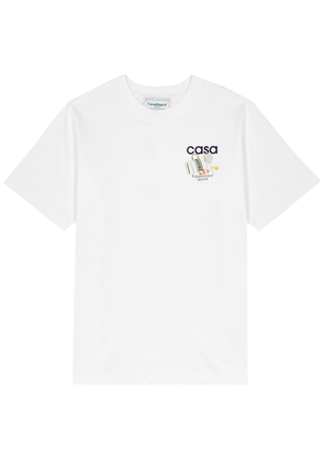 Casablanca Équipement Sportif Printed Cotton T-shirt - White