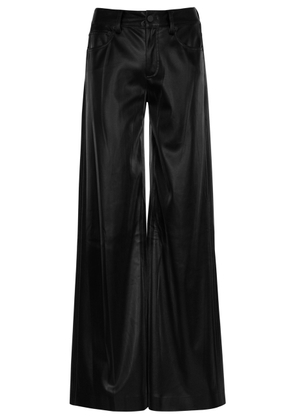 Alice + Olivia Trish Vegan Leather Trousers - Black - 8 (UK12 / M)