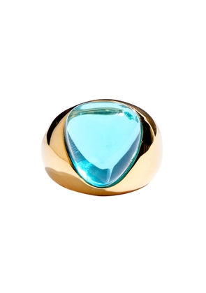 Kenneth Jay Lane Crystal-embellished Ring - Aqua
