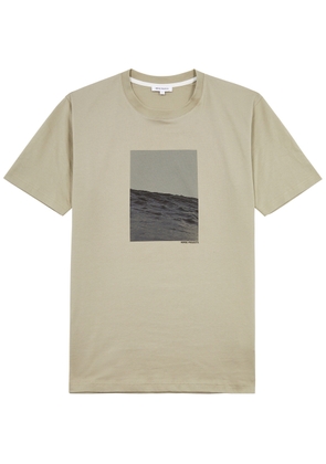 Norse Projects Johannes Waves Printed Cotton T-shirt - Beige