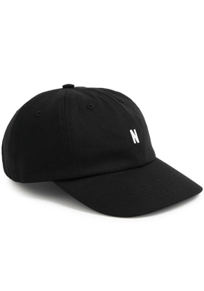 Norse Projects Sports Logo Cotton-twill cap - Black