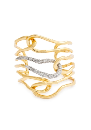 Alexis Bittar Solanales Large 14kt Gold-plated Cuff