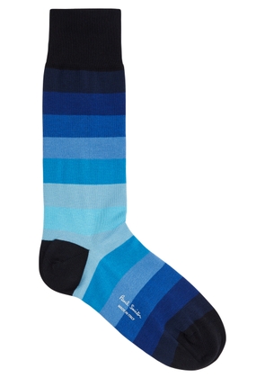 Paul Smith Erwin Striped Stretch-cotton Socks - Blue - One Size