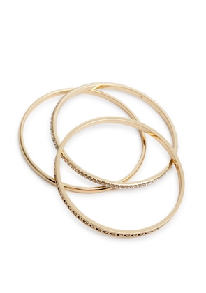 Coach Logo-embellished Bracelets - set of Three - Gold