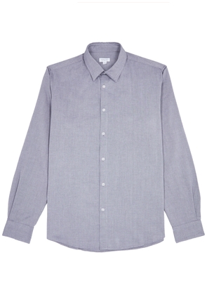 Sunspel Cotton Oxford Shirt - Navy - L