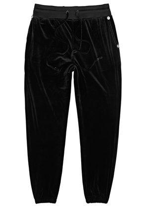True Religion Logo-embroidered Velour Sweatpants - Black - XL