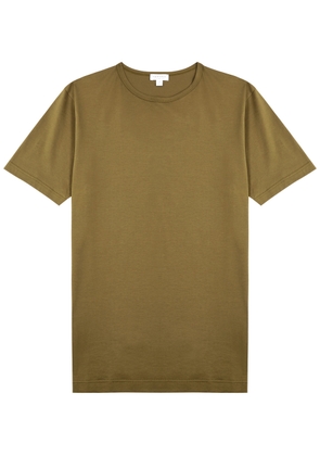 Sunspel Cotton T-shirt - Brown