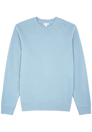 Sunspel Cotton Sweatshirt - Blue - M