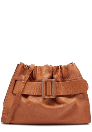 Boyy Scrunchy Leather Shoulder bag - Amber