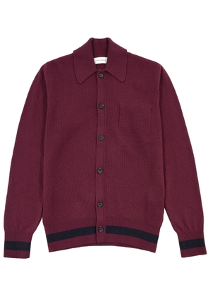 Oliver Spencer Britten Ribbed Wool Cardigan - Red - M