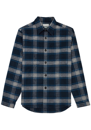 Oliver Spencer Treviscoe Checked Flannel Shirt - Navy - M