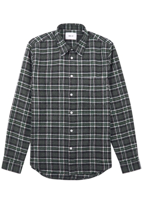 NN07 New Arne Checked Cotton Shirt - Grey - L