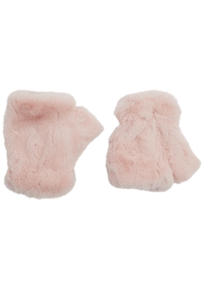 Jakke Tolly Faux fur Gloves - Light Pink