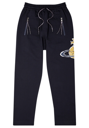 Vivienne Westwood Time Machine Logo Cotton Sweatpants - Navy - S