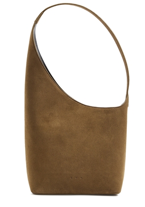 Aesther Ekme Demi Lune Small Suede Tote - Brown