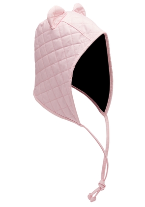 Maison Michel Paris Lara Quilted Nylon Hood - Pink