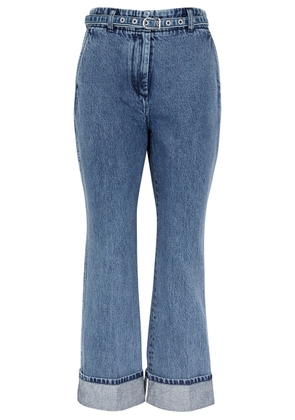 3.1 Phillip Lim Cropped Kick-flare Jeans - Denim - 8 (UK12 / M)