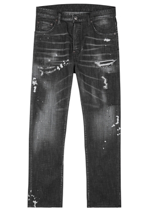 DSQUARED2 Skater Distressed Skinny Jeans - Grey - 46 (IT46 / S)