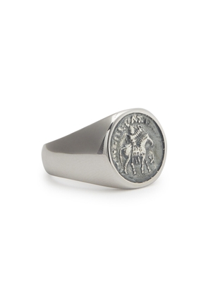 Tom Wood Coin Sterling Silver Signet Ring