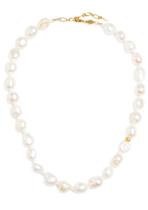 Anni LU Stellar Pearly 18kt Gold-plated Necklace - Pearl