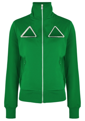 Coperni Triangle Cut-out Jersey Track Jacket - Green - L (UK14 / L)