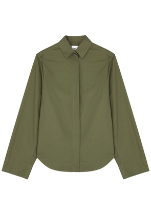Aexae Cotton-poplin Shirt - Green - S (UK8-10 / S)