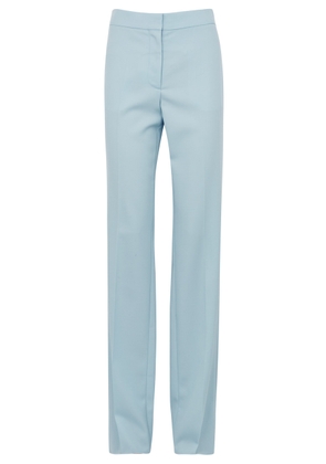 Stella Mccartney Straight-leg Wool Trousers - Blue - 42 (UK10 / S)