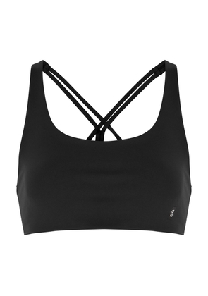 ON Running Movement Stretch-jersey bra Top, Bras, Black, Polyamide - L (UK14 / L)