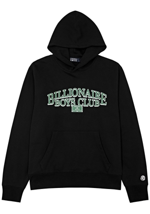 Billionaire Boys Club Scholar Logo Hooded Cotton Sweatshirt - Black - L