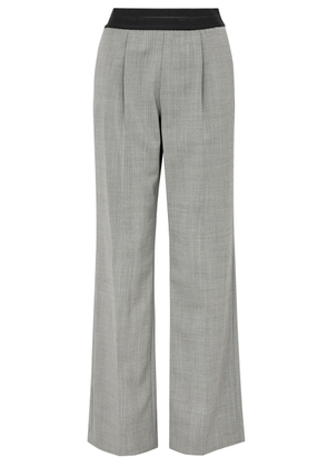 Helmut Lang Herringbone Wool-blend Trousers - Grey - 8 (UK12 / M)
