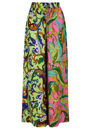 Alemais Yvette Printed Linen Trousers - Multicoloured - 14 (UK14 / L)
