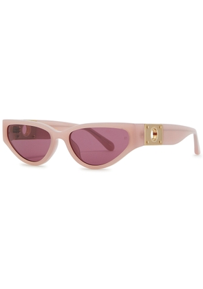 Linda Farrow Luxe Tomie Cat-eye Sunglasses - Lilac