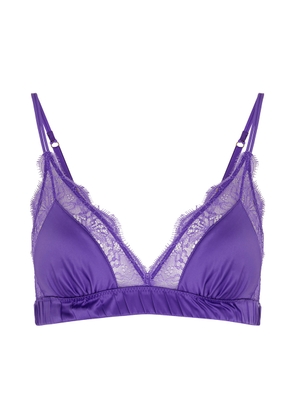 Love Stories Love Lace Satin Soft-cup bra - Purple
