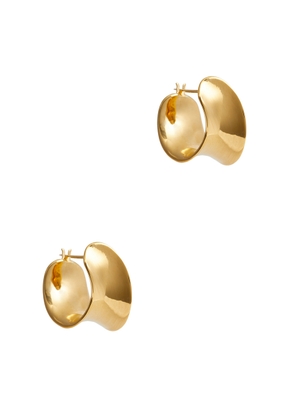 Agmes Laila Mini Gold Vermeil Hoop Earrings