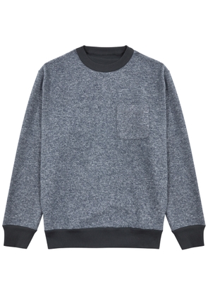 Oliver Spencer Reversible Cotton Sweatshirt - Navy - XL