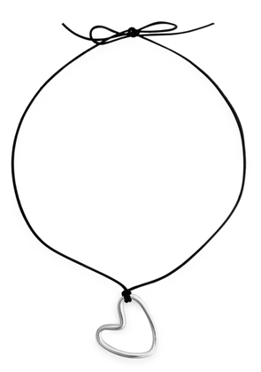 Agmes Altun Heart Cord Necklace - Silver