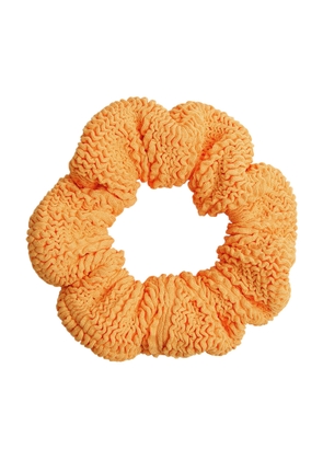 Hunza G Seersucker Scrunchie - Orange