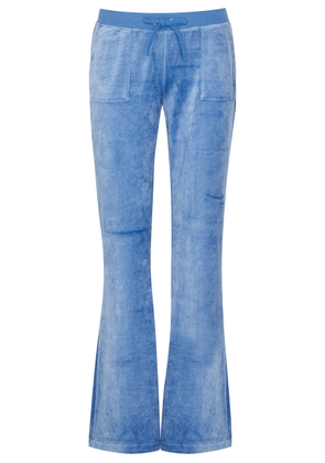 Juicy Couture Caisa Logo Velour Sweatpants - Blue - M (UK12 / M)