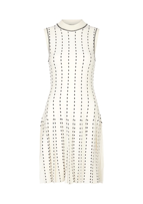 Jonathan Simkhai Cosette Intarsia Stretch-knit Mini Dress - Ivory - L (UK14 / L)