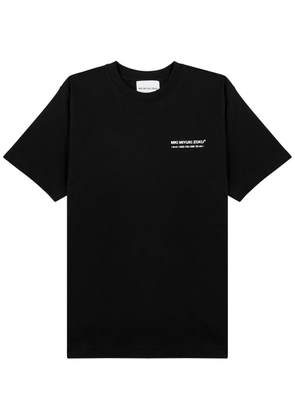 Mki Miyuki Zoku Phonetic Printed Cotton T-shirt - Black