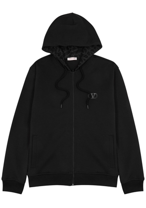 Valentino Toile Iconographe Hooded Jersey Sweatshirt - Black - M