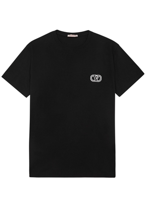 Valentino VLogo Cotton T-shirt - Black